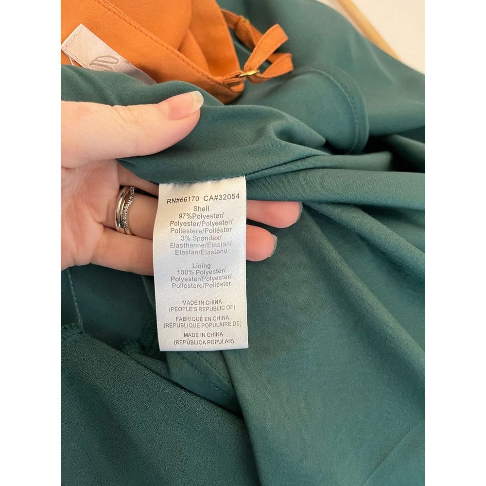 Hutch Colorblock Maxi Dress in Teal, Black & Rust - Picture 8 of 8